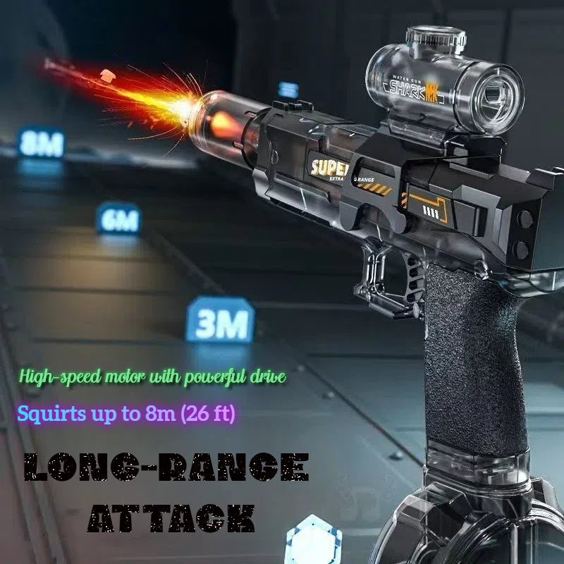 Firelight Ice Mouse Blast Electric Water Gun Toy - Automatic Spraying, High Pressure, Powerful, Long Range, Latest Model