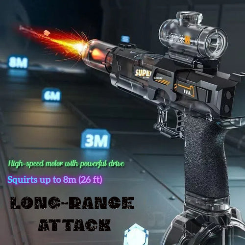 Firelight Ice Mouse Blast Electric Water Gun Toy - Automatic Spraying, High Pressure, Powerful, Long Range, Latest Model
