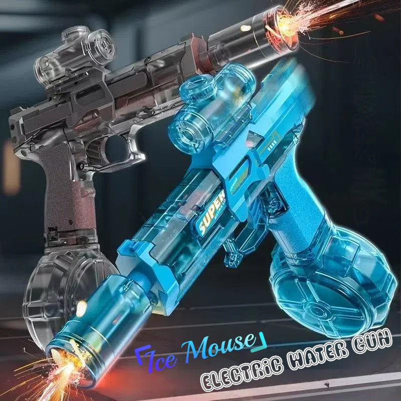 Firelight Ice Mouse Blast Electric Water Gun Toy - Automatic Spraying, High Pressure, Powerful, Long Range, Latest Model